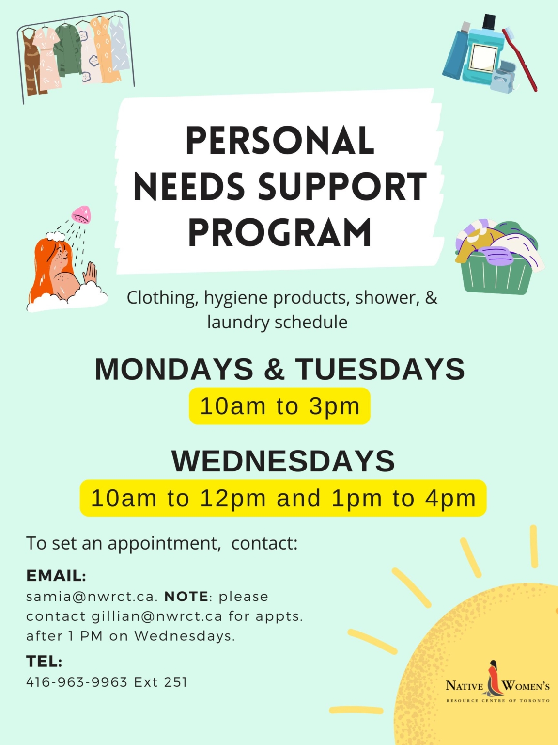 Personal Needs Support (Appointment Only) The Native Women s Resource Personal Needs Support (Appointment Only) The Native Women s Resource